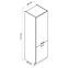 36ZS+SZAFKA KUCHENNA MAX D60LO 2133 PL 2FR GRANAT,2