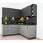 Küchenschrank Max W60/68 Slim Pl Mit Schwarzer Kapuze Grau,6