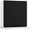 Küchenschrank Max W60/68 Slim Pl Mit Silberner Kapuze Schwarz