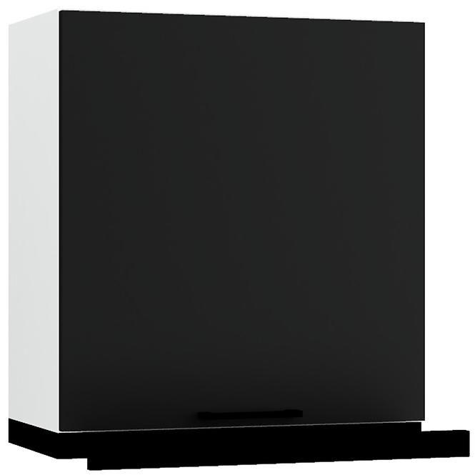 Küchenschrank Max W60/68 Slim Pl Mit Schwarzer Kapuze Schwarz