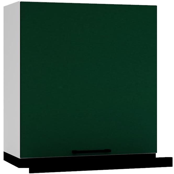 Küchenschrank Max W60/68 Slim Pl Mit Schwarzer Kapuze Flaschengrün