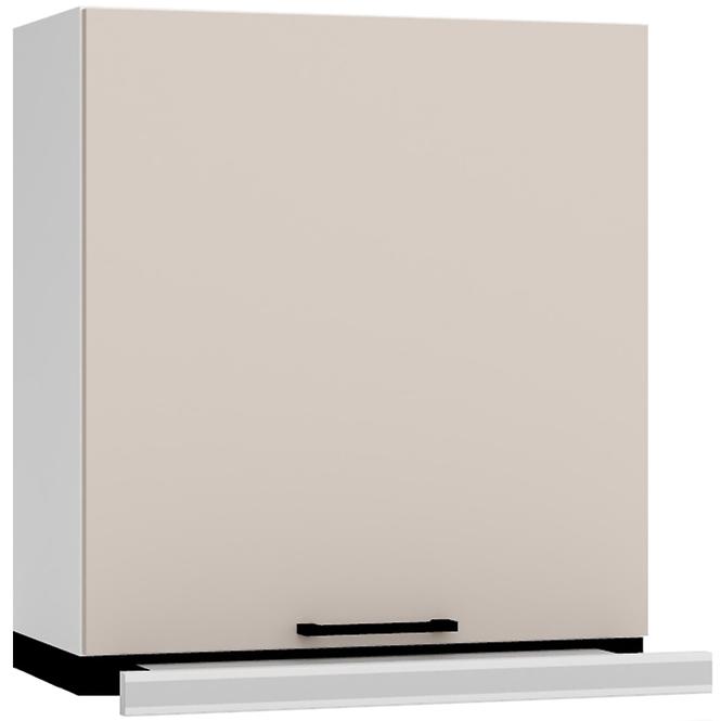 Küchenschrank Max W60/68 Slim Pl Mit Silberner Kapuze Hell Beige