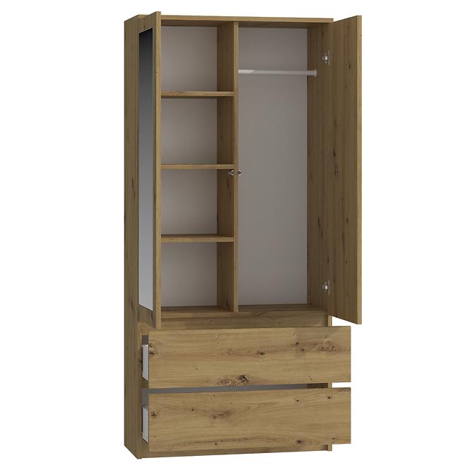 Schrank SS-90 spiegel eiche artisan