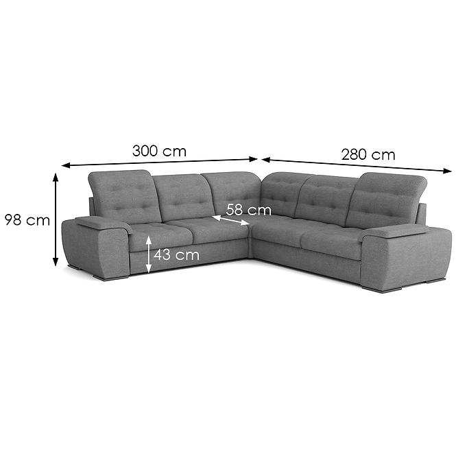 Ecksofa Combi 3 P Lotus 11