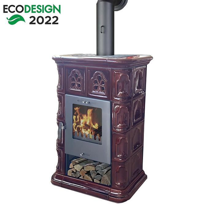 Jena II coffebrown 7 kw Kachelofen