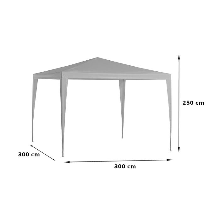 Gartenpavillon 3x3x2,5 m Weiß