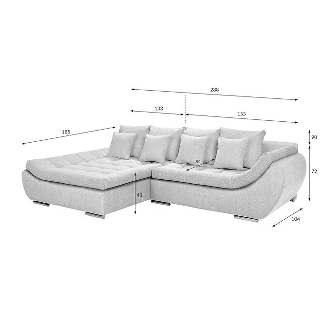 Ecksofa Hugo LC-2R Primo 84