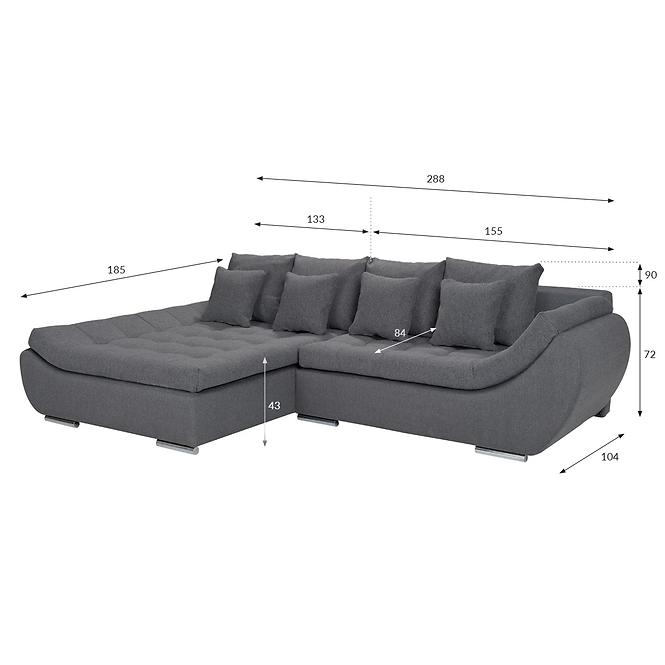 Ecksofa Hugo LC-2R Primo 96