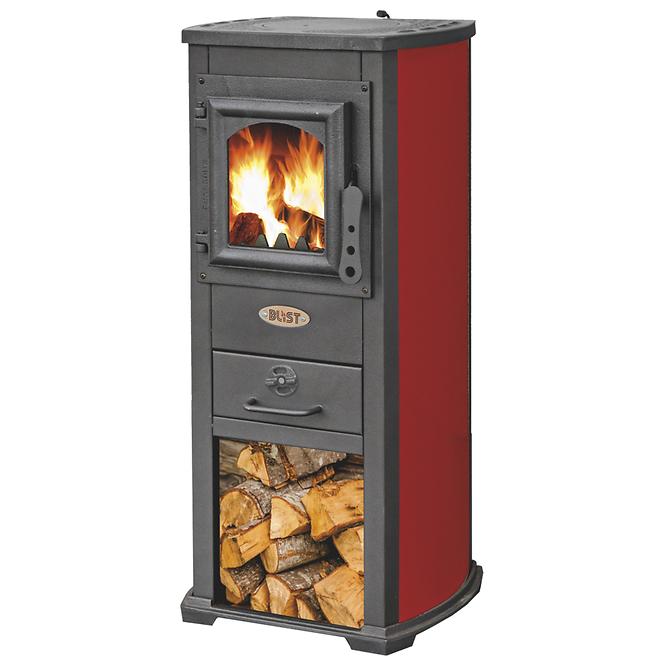 Kaminofen Ekonomik Lux 5-7 kW rot