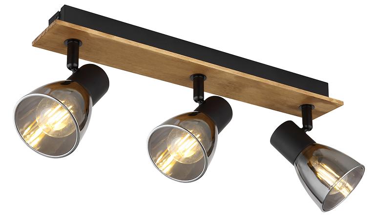 Lampe 54307-3W hnědé holz  LS3,2