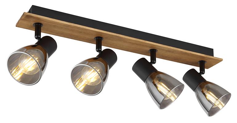 Lampe 54307-4W hnědé holz  LS4,2