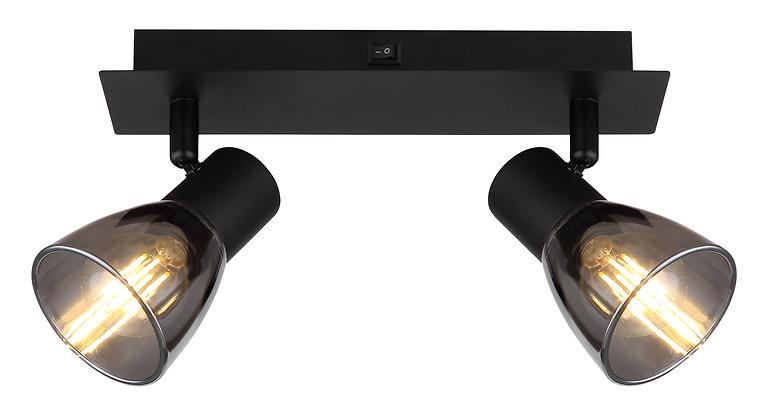 Lampe 54307-2 schwarz mat  LS2,2