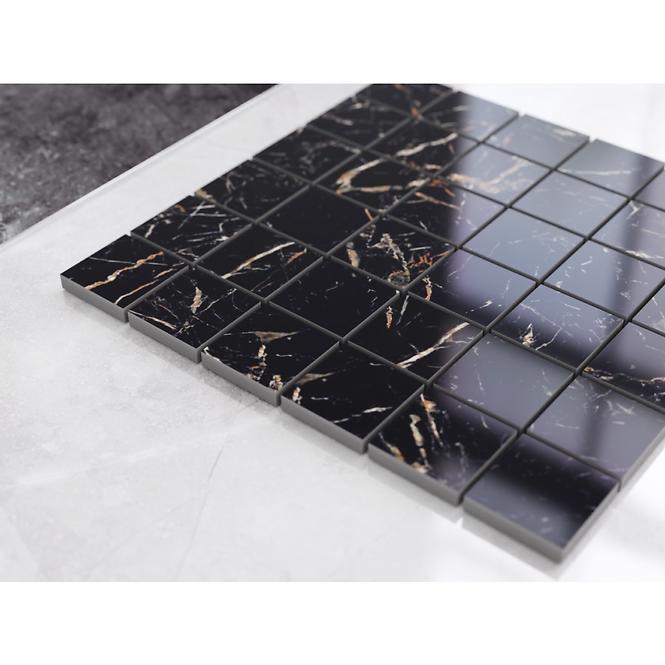 Mosaik Maxigen Black Pol (4,8x4,8) 30/30