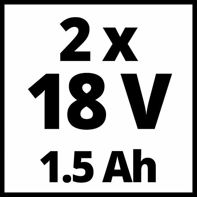 Akku Bohrschrauber,TC-CD 18-2 Li (2X1,3 Ah)