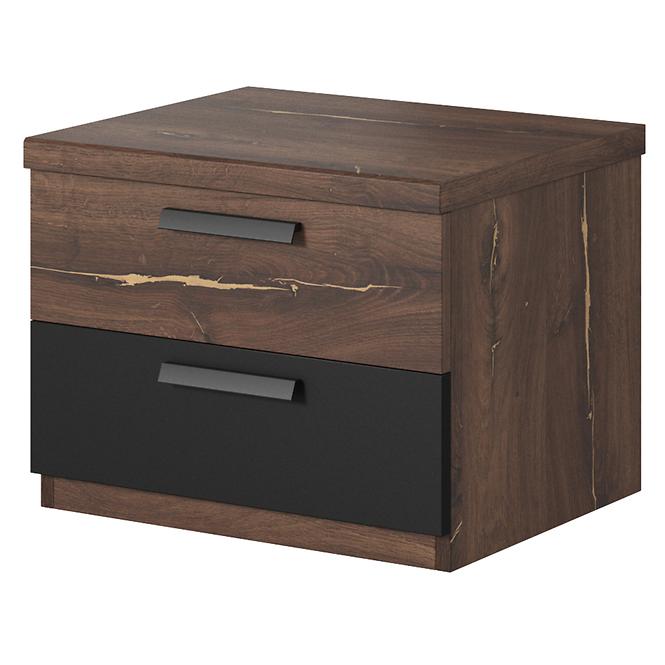 Nachttisch 2S Sigma 22 dunkel Eiche flagstaf/dunkel Eiche flagstaf,2