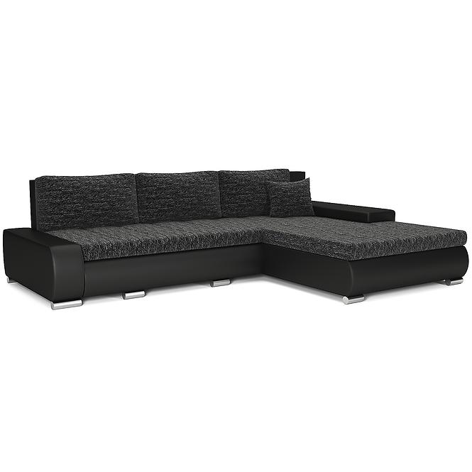 Ecksofa Toscania nevada 10 + soft schwarz