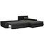 Ecksofa Toscania nevada 10 + soft schwarz,4