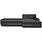 Ecksofa Toscania nevada 10 + soft schwarz,5