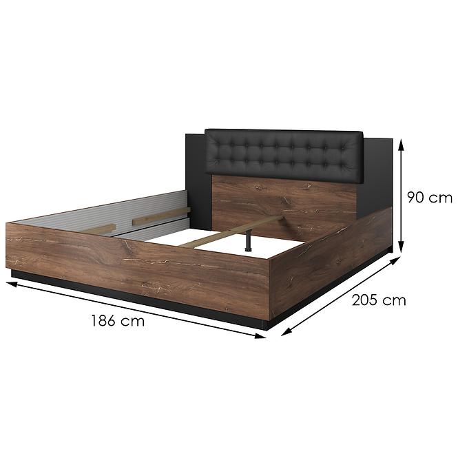 Bett 180/200 Sigma 32 Eiche flagstaf dunkel,3