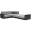 Ecksofa Nero Eco Leder mat R 587 + mati 11 g3,4