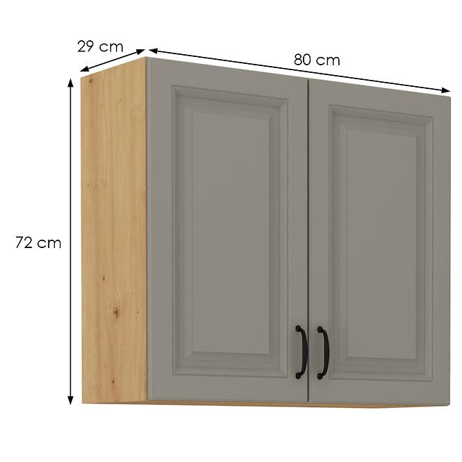 Küchenschrank Stilo claygrey/artisan 80G-72 2F,2