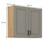 Küchenschrank Stilo claygrey/artisan 80G-72 2F,2