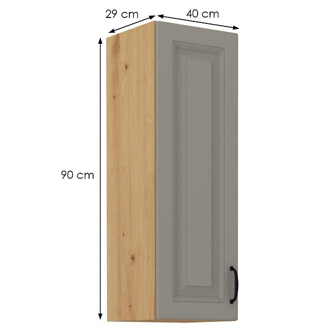 Küchenschrank Stilo claygrey/artisan 40G-90 1F,2
