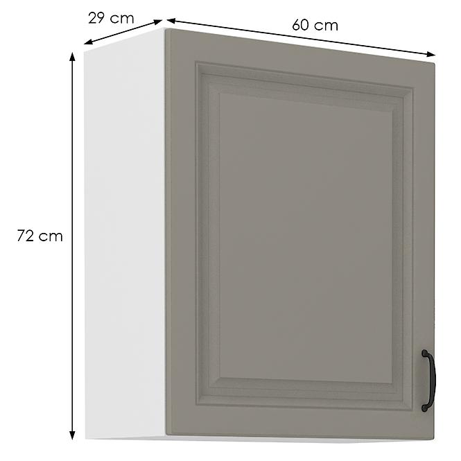 Küchenschrank Stilo claygrey/weiß 60G-72 1F,2