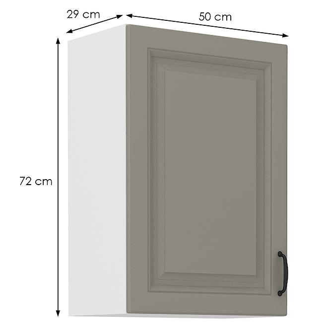Küchenschrank Stilo claygrey/weiß 50G-72 1F,2