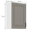 Küchenschrank Stilo claygrey/weiß 50G-72 1F,2