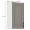 Küchenschrank Stilo claygrey/weiß 40G-72 1F,2