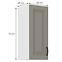 Küchenschrank Stilo claygrey/weiß 30G-72 1F,2
