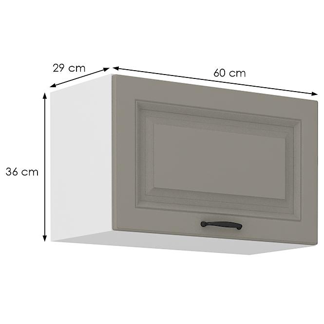 Küchenschrank Stilo claygrey/weiß 60GU-36 1F,2