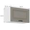 Küchenschrank Stilo claygrey/weiß 60GU-36 1F,2