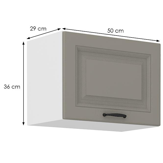 Küchenschrank Stilo claygrey/weiß 50GU-36 1F,2