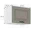 Küchenschrank Stilo claygrey/weiß 50GU-36 1F,2