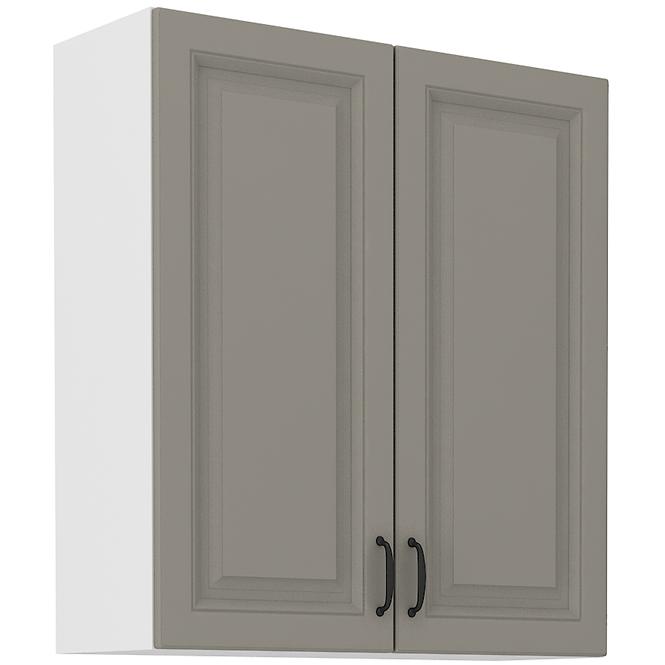 Küchenschrank Stilo claygrey/weiß 80G-90 2F