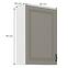 Küchenschrank Stilo claygrey/weiß 60G-90 1F,2