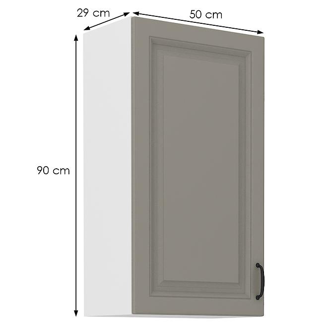 Küchenschrank Stilo claygrey/weiß 50G-90 1F,2