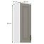 Küchenschrank Stilo claygrey/weiß 30G-90 1F,2