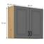 Küchenschrank Stilo dustgrey/artisan 80G-72 2F,2