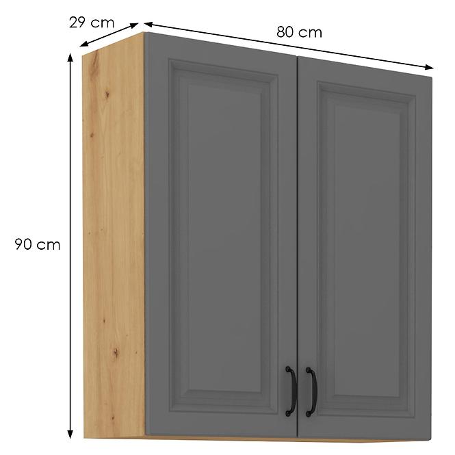 Küchenschrank Stilo dustgrey/artisan 80G-90 2F,2