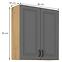 Küchenschrank Stilo dustgrey/artisan 80G-90 2F,2
