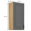 Küchenschrank Stilo dustgrey/artisan 45G-90 1F,2
