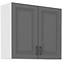 Küchenschrank Stilo dustgrey/weiß 80G-72 2F