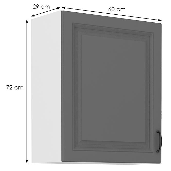 Küchenschrank Stilo dustgrey/weiß 60G-72 1F,2