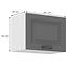 Küchenschrank Stilo dustgrey/weiß 50GU-36 1F,2