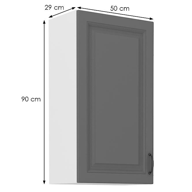 Küchenschrank Stilo dustgrey/weiß 50G-90 1F,2