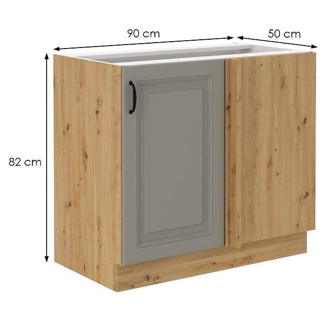 Küchenschrank Stilo claygrey/artisan 105 ND 1F BB,2