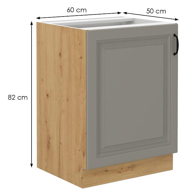 Küchenschrank Stilo claygrey/artisan 60D 1F BB,2